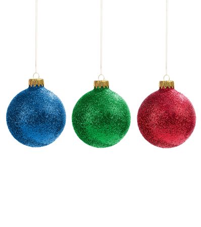 Christmas globesの写真素材