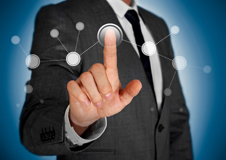 Touch screen conceptの写真素材