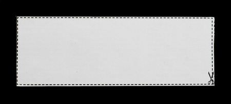 Piece of a newspaper isolated on black