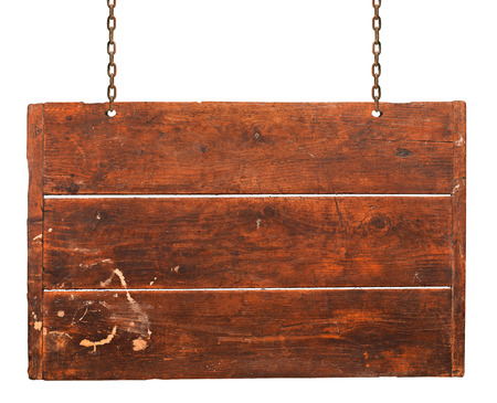 Wood plaque on white backgroundの写真素材