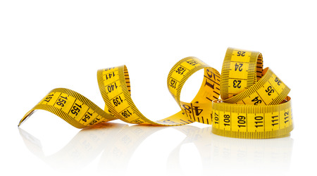 Tape measure isolated on white