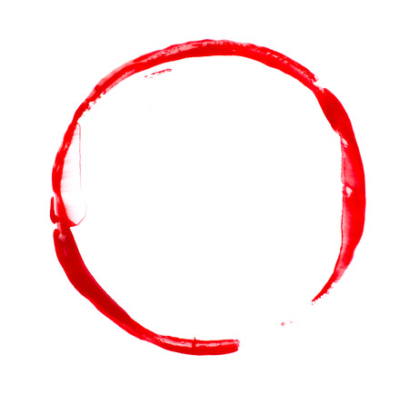 Red paint stainの写真素材