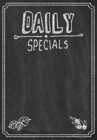 Daily specials menuの写真素材