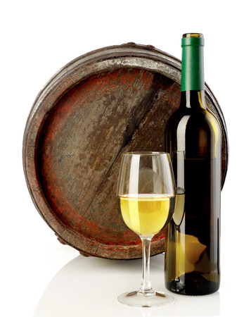 Wine and barrelの写真素材