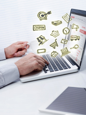 Online shoppingの写真素材