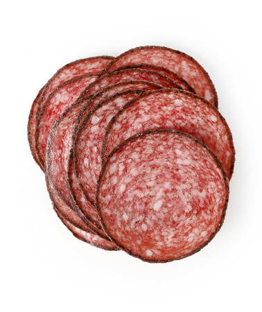 Salami slicesの写真素材