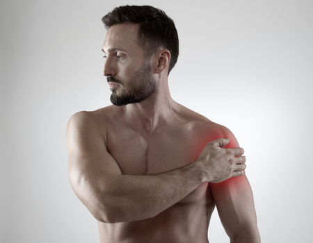 Shoulder painの写真素材
