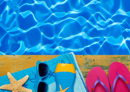 Swimming timeの写真素材