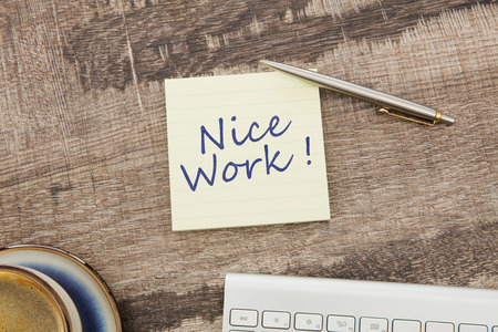 Nice workの写真素材