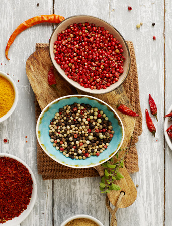 Dried pepper close-upの写真素材