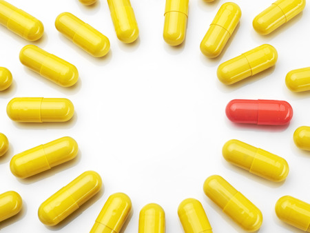 Different pillの写真素材