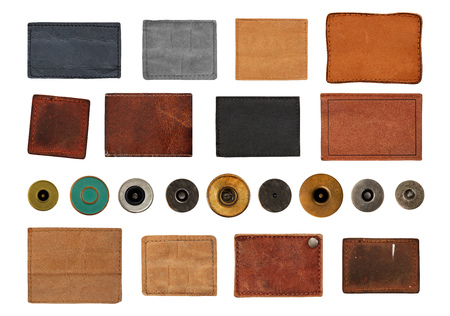 Jeans labels and buttons