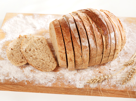 Wheat bread slices