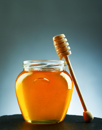 Honey jarの写真素材