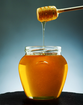 Honey jarの写真素材