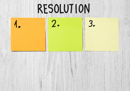 Resolution adhesive notesの写真素材