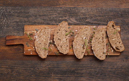 Rustic bread slices