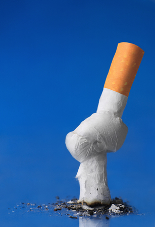 Cigarette with knotの写真素材