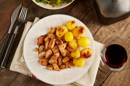 Baked turkey breastの写真素材