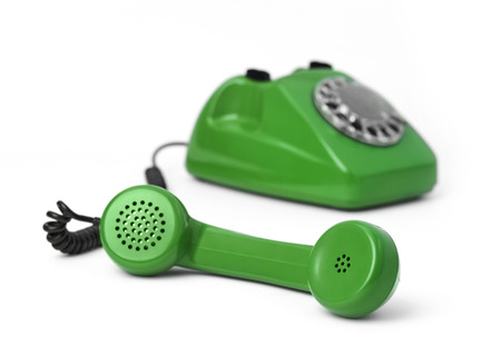 Vintage telephone receiverの写真素材