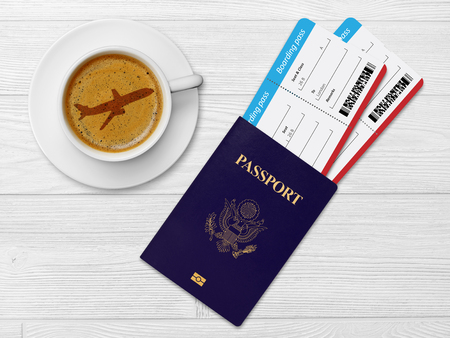 Boarding pass and passport