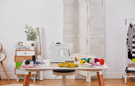 Dressmaker's boutique concept with copyspace