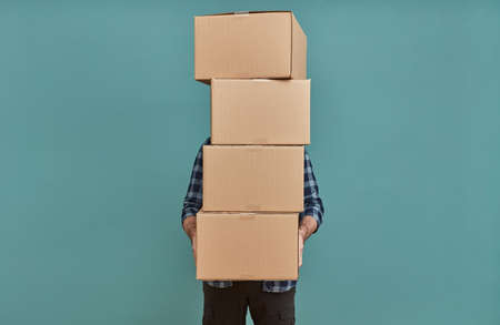 Too much cardboard boxes on green