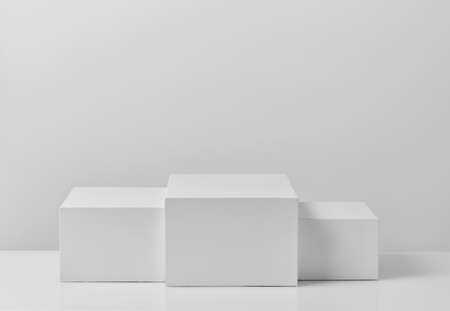 White podium for products displayの写真素材