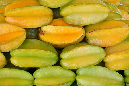 Starfruit backgroundの写真素材