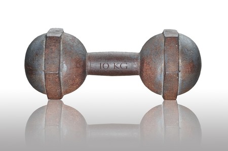Stell dumbbell weight 10 Kg.の写真素材