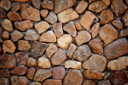 Round stone wallの写真素材