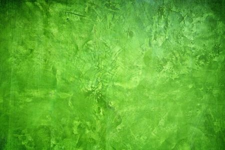Green color painting wall backgroundの写真素材