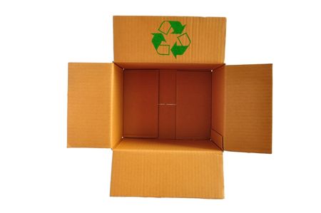 Brown color recycle paper box