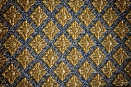 thai style texture wall backgroundの写真素材