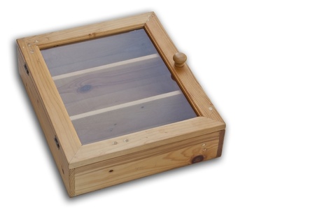 Isomatric small cupboard as white isolate backgroundの写真素材