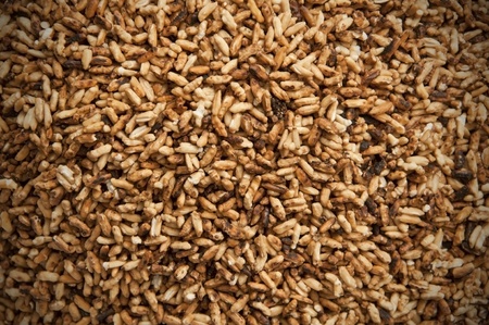 Dry fried rice backgroundの写真素材