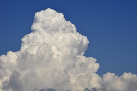 cloudy with blue skyの写真素材