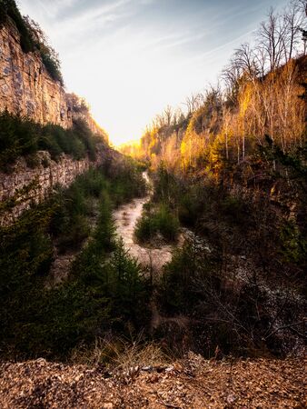 Mines of Spain in Dubuque Iowa at sunriseの写真素材