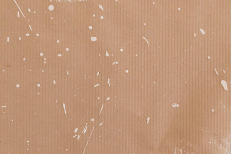 Top view of white paint spots on paper. Top view. Concept of renovation