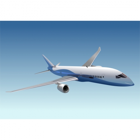 Vector passenger DreamLiner B-787のイラスト素材