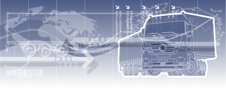 logistics theme background のイラスト素材