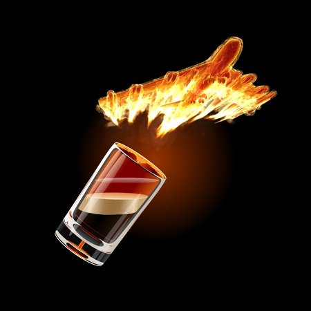 B-52 Shot cocktailの写真素材