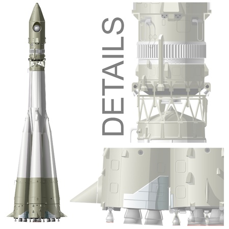 hi-detailed space rocket R7のイラスト素材 [40009101431]｜毎月1点無料（フリー）のストックフォト ...