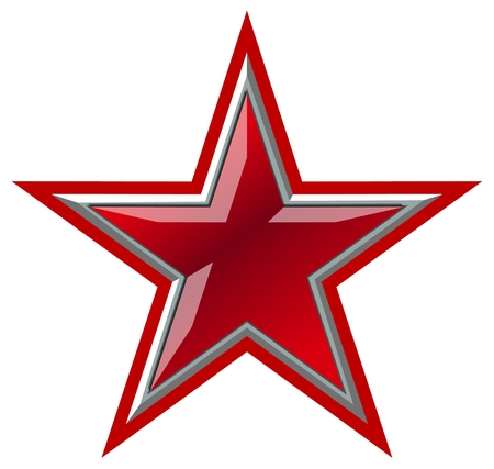 Vector Red Star. Available EPS-10 separated by groups and layersのイラスト素材