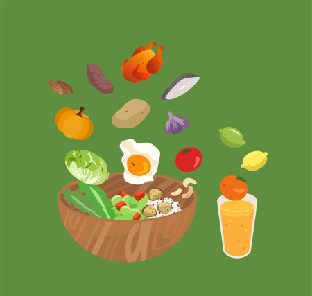 Back to school. Students holding school stationery. Sketchy background with hand drawn school supplies. Template for design. Funny cartoon characters.のイラスト素材