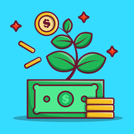 Web icon for business. Internet platforms for business startup. Flat cartoon vector illustration.のイラスト素材