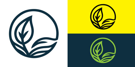 Leaf icon design template elements for your application or corporate identity.のイラスト素材