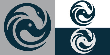 Yin yang symbol of harmony and balance. Vector illustration.のイラスト素材