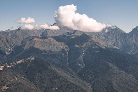 Autumn in the mountains of Krasnaya Polyana