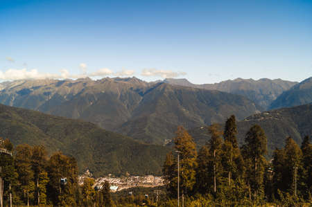 Autumn in the mountains of Krasnaya Polyana